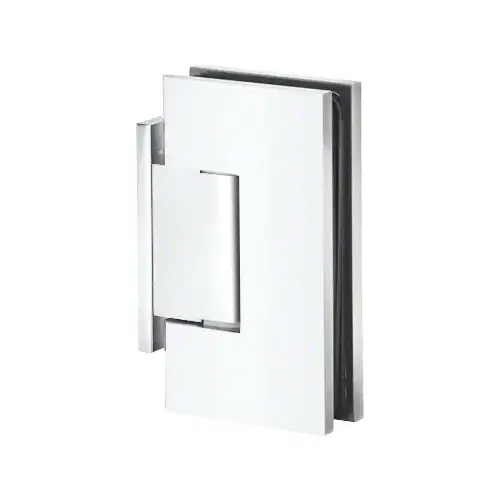Brixwell H-MGTWA-OP-C Adjustable Maxum Series Glass To Wall Mount Shower Door Hinge With Offset Back Plate Polished Chrome