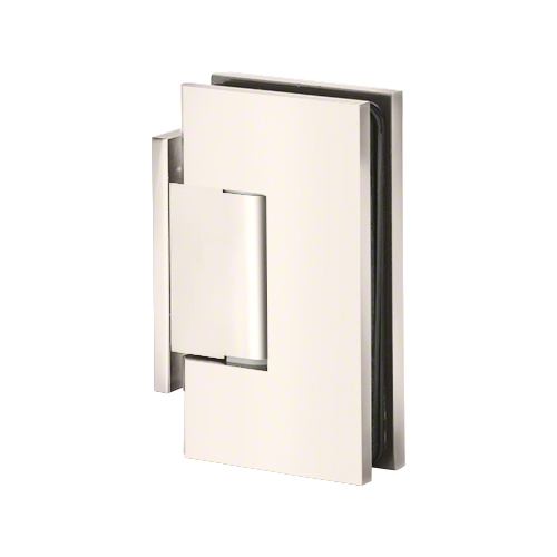 Adjustable Maxum Series Glass To Wall Mount Shower Door Hinge With Offset Back Plate Polished Nickel