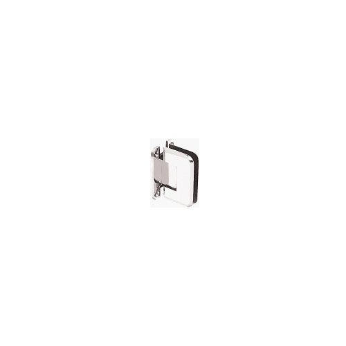 Adjustable Masterpiece Series Glass To Wall Mount Hinge "H" Back plate Polished Stainless Steel