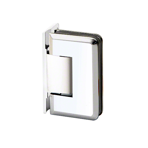 Premier Series Glass To Wall Mount Shower Door Hinge With Offset Back Plate Polished Chrome
