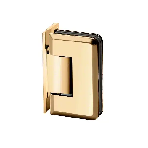 Premier Series Glass To Wall Mount Shower Door Hinge With Offset Back Plate Lifetime Brass