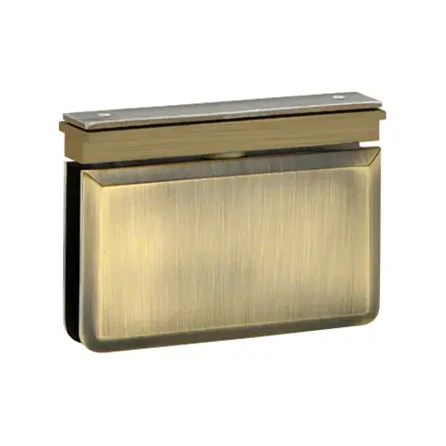 Brixwell H-PIVBGTE-AB Montreal Glass To Header Mount Shower Door Pivot Hinge Elite Header Antique Brass