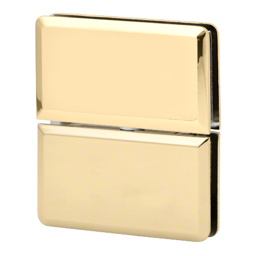 Brixwell H-PIVBGTGA-PB Adjustable Montreal Glass To Glass Pivot Hinge For Overhead Fixed Transom Polished Brass