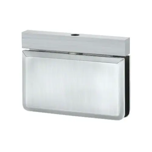 Brixwell H-PIVBGTH5-SC Montreal Glass To Header Mount Shower Door Pivot Hinge Euro Header & W/5 degree Pin Satin-Chrome