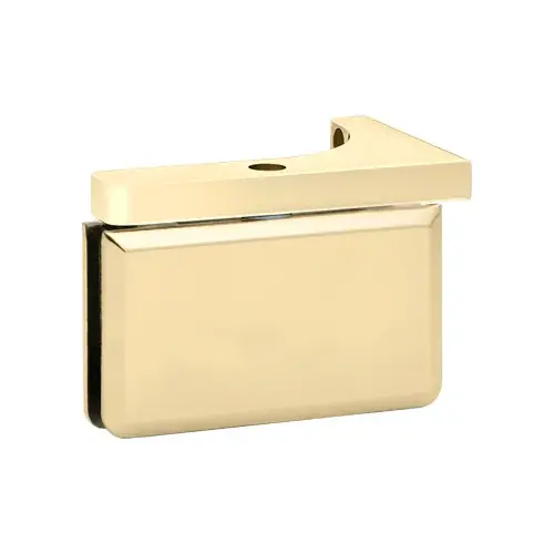 Montreal Glass To Wall Shower Door Pivot Hinge With Reversible "L" Bracket & 5 degree Pin Polished Brass
