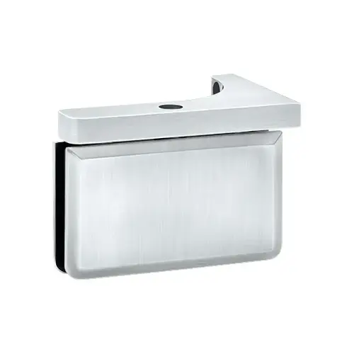 Montreal Glass To Wall Shower Door Pivot Hinge With Reversible "L" Bracket & 5 degree Pin Satin-Chrome