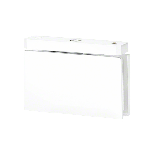 Prestige Series Top Or Bottom Mount Shower Door Hinge Glass To Curb Mount & W/ 5 Pin Gloss White