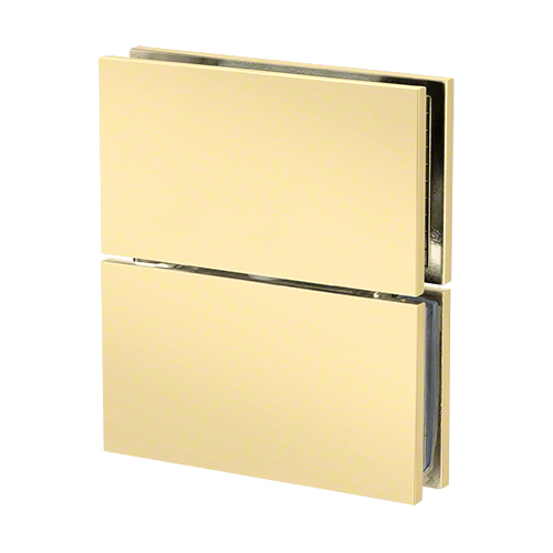 Adjustable Prestige Series Glass To Glass Mount Shower Door Pivot Hinge Polished Brass