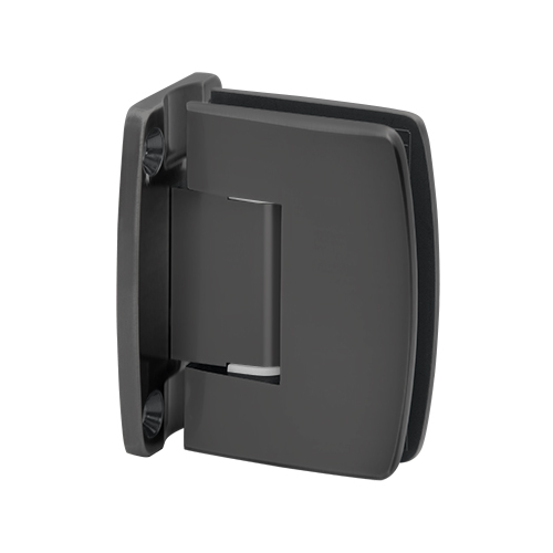 Radial Series Glass To Wall Mount Shower Door Hinge With Full Back Plate Oil Rubbed Bronze