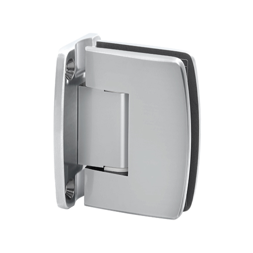 Radial Series Glass To Wall Mount Shower Door Hinge With Full Back Plate Satine