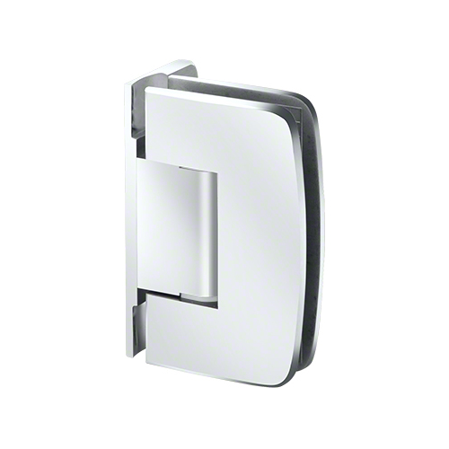Adjustable Valencia Series Glass To Wall Mount Shower Door Hinge With Offset Back Plate Polished Chrome