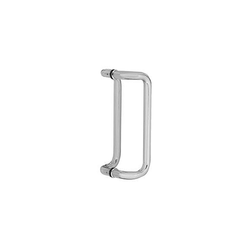 Brixwell HO-10X1BTB-PS 10 Inches Center To Center Commercial Offset Swing Door Pull Handle Polished Stainless Steel