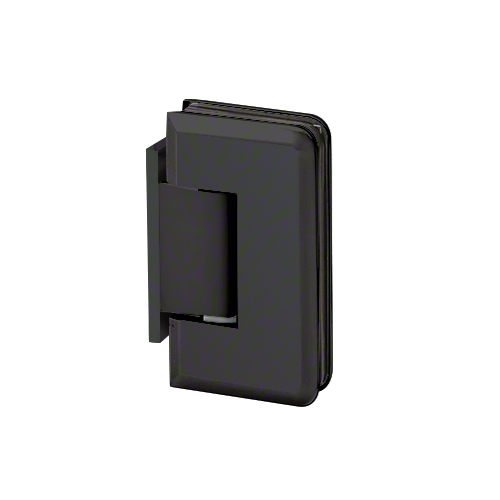 Majestic Series Glass To Wall Mount Shower Door Hinge With Offset Back Plate Matte Black