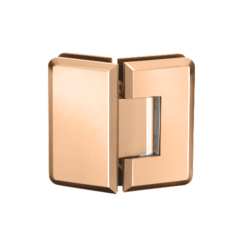 Majestic Series Glass To Glass Mount Hinge 135 Degree Natural Copper