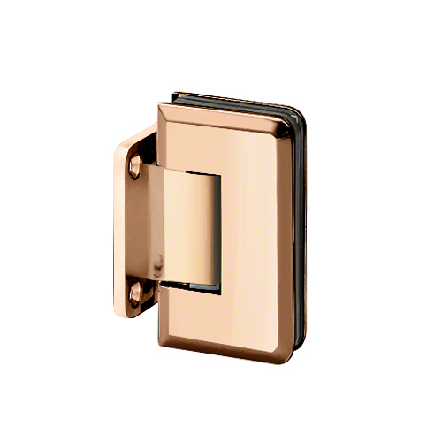 Majestic Series Glass To Wall Mount Shower Door Hinge With Short Back Plate Natural Copper