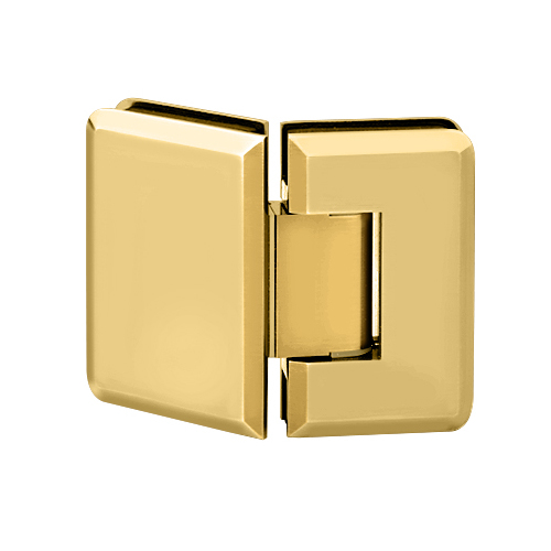 Premier Series Glass To Glass Mount Shower Door Hinge 135 Degree Satin-24K-Gold