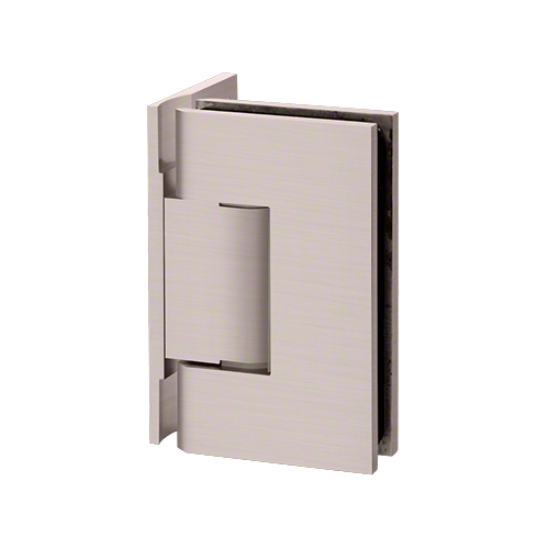 Designer Series Shower Door Wall Mount Hinge With Offset Back Plate Brushed Pewter
