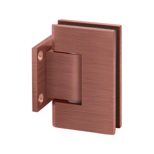 Adjustable Designer Series Wall Mount Hinge With Short Back Plate Antique Copper