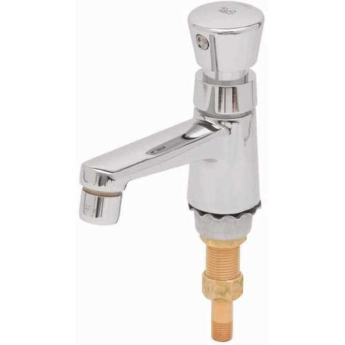 T & S BRASS & BRONZE WORKS B-0712-VF05 T&S BRASS Single-Handle Metering Faucet in Polished Chrome