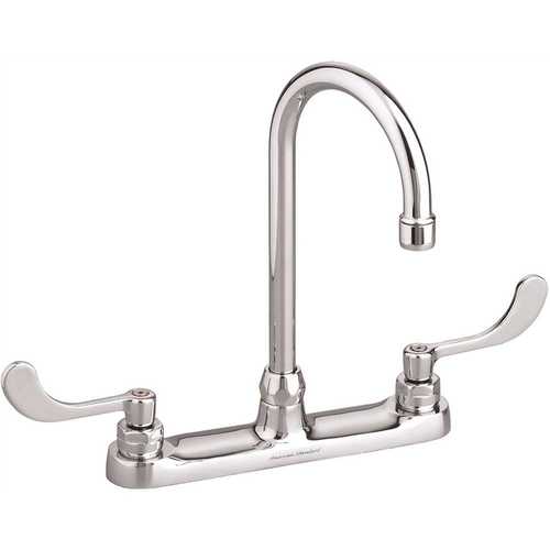 American Standard 6405170.002 Monterrey Two-Handle Gooseneck Standard Kitchen Faucet 1.5 GPM in Polished Chrome