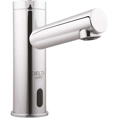 Battery-Powered Single Hole Touchless Bathroom Faucet in Chrome