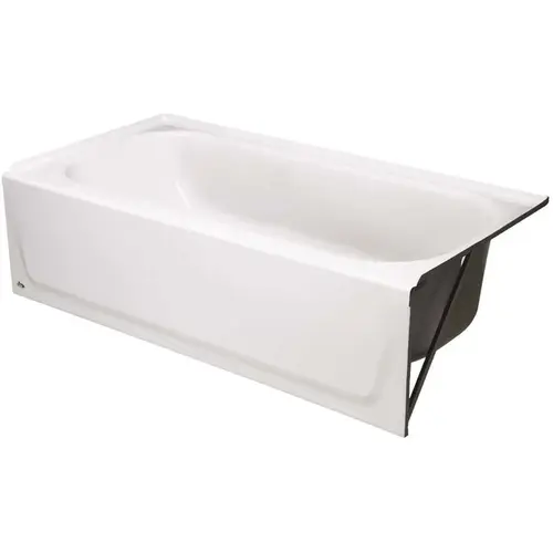 Bootz Industries 011-3340-00 Maui 60 in. Right Drain Rectangular Alcove Soaking Bathtub in White