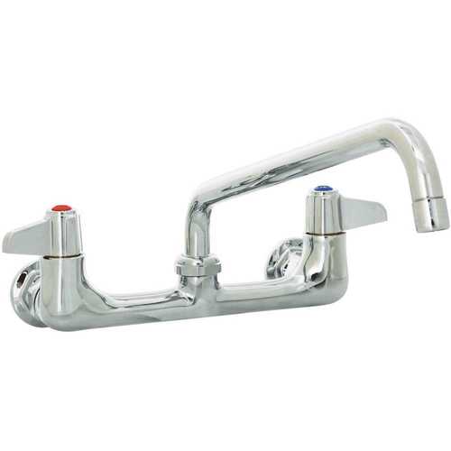 T & S BRASS & BRONZE WORKS 5F-8WLX10 Equip 2-Handle Standard Kitchen Faucet with Commercial Features in Chrome