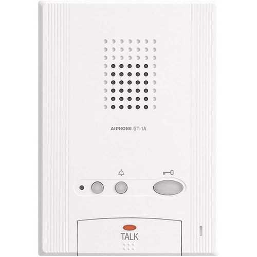 Aiphone GT-1A GT Series Surface Mount 1-Channel Tenant Station Intercom with Door Release, White