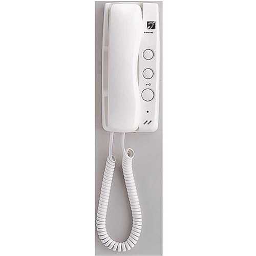 Aiphone GT-1D GT Series Surface Mount 1-Channel Multi-Unit Entry System with Handset Intercom with Door Release, White