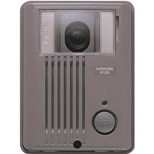 Aiphone JF-DA JF Series Surface Mount 1-Channel Color Video Door Station Intercom with Weather Resistant, Gray