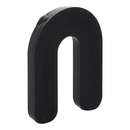 Black 1/4" x 2" Plastic Horseshoe Shims - pack of 100