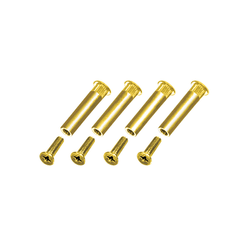 Brite Gold Sex Bolt Mounting Screws - pack of 4