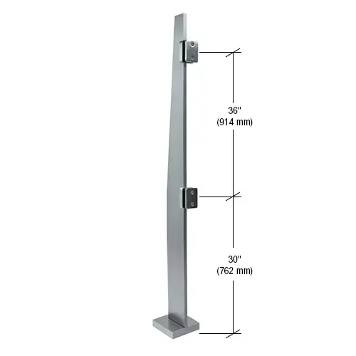 CRL K72CKBS 72" Klarity Brushed Stainless Steel Center Post