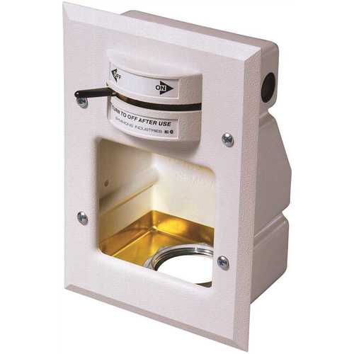 Symmons W-600 Laundry-Mate 1/2 in. Brass Concealed Washing Machine Valve