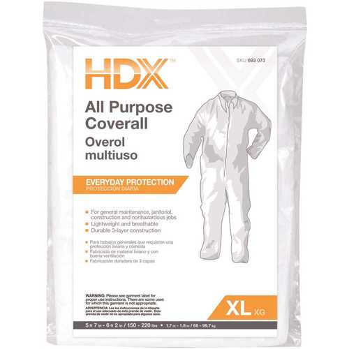 Trimaco Smart Grip 14153/12HD HDX XL All Purpose Painters Coverall