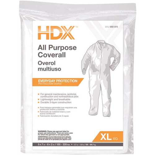 HDX XL All Purpose Painters Coverall