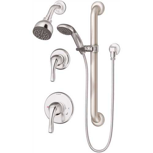 Origins 2-Handle Wall-Mounted Shower Trim Kit with Hand Shower in Polished Chrome (Valves not Included)