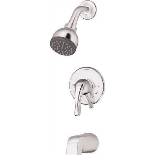 Origins 1-Handle Wall-Mounted Tub and Shower Faucet Trim Kit in Polished Chrome (Valve not Included)