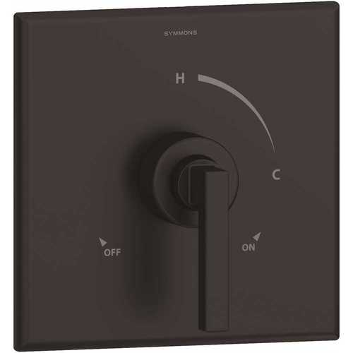 Symmons 3600-MB-TRM Duro 1-Handle Wall-Mounted Shower Valve Trim Kit in Matte Black (Valve not Included)