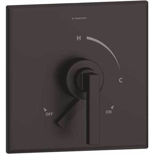 Duro 1-Handle Wall-Mounted Valve Trim Kit with Volume Control in Matte Black (Valve not Included)