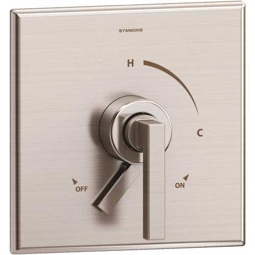 Duro 1-Handle Wall-Mounted Valve Trim Kit in Satin Nickel with Volume Control (Valve not Included)