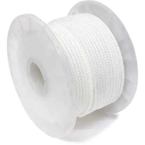 KingCord (#5.5) 11/64 in. x 200 ft. White Nylon Diamond Braid Starter Cord