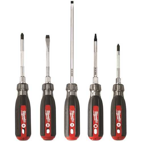 Cushion Grip Screwdriver Set Red