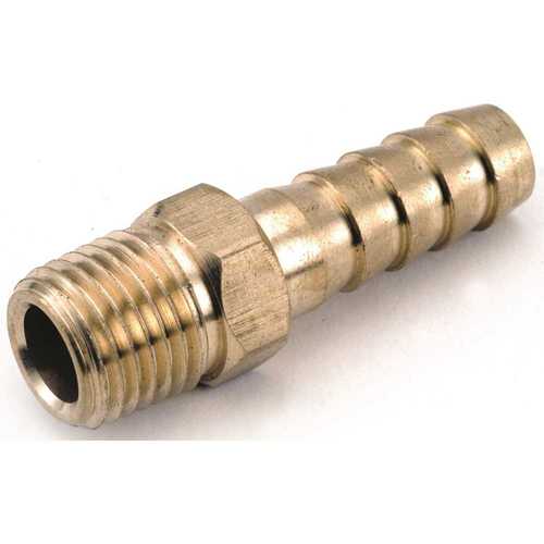 Anderson Metals 1/2 in. Barb x 1/2 in. MIP Brass Hose Barb - pack of 10