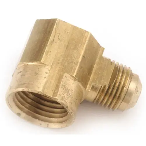 Anderson Metals 3/8 in. Flare x 1/2 in. FIP Brass Elbow - pack of 10