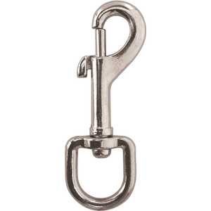 KingChain 431330IT 3/4 in. Nickel-Plated Round Eye Swivel Bolt Snap - pack of 5