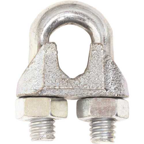 MIBRO 1/8 in. Zinc-Plated Wire Rope Clip - pack of 20