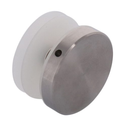 316 Brushed Stainless 1-1/2" Diameter Standoff Round Cap Assembly