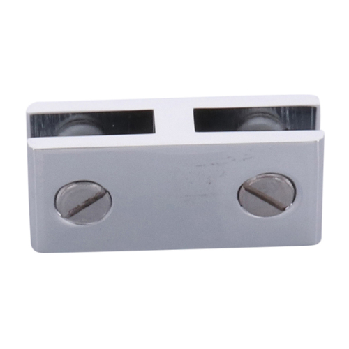 CRL E180A Chrome Anodized Aluminum Two-Way 180 Degree Glass Connector