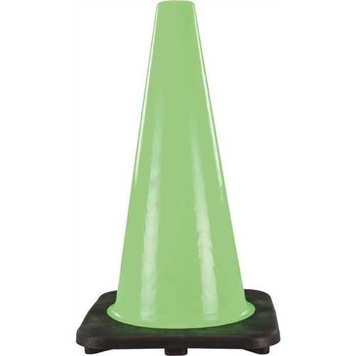 SAS Safety 7400-18B 18 in. Green PVC Plus Cone